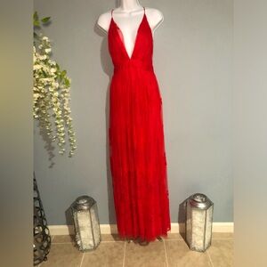 Windsor Scarlet Red Dress SZ M